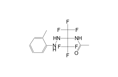 acetamide, N-[2,2,2-trifluoro-1-[2-(2-methylphenyl)hydrazino]-1-(trifluoromethyl)ethyl]-