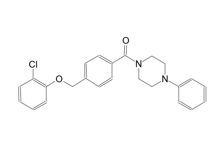 1-{4-[(2-chlorophenoxy)methyl]benzoyl}-4-phenylpiperazine