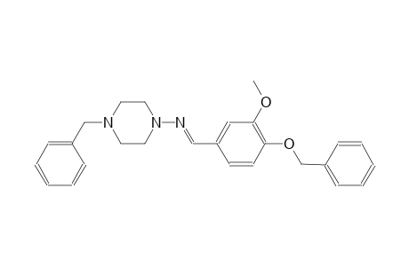 4-benzyl-N-{(E)-[4-(benzyloxy)-3-methoxyphenyl]methylidene}-1-piperazinamine