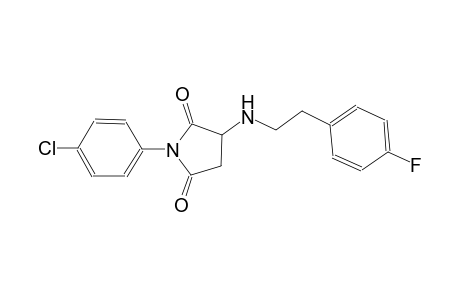 2,5-pyrrolidinedione, 1-(4-chlorophenyl)-3-[[2-(4-fluorophenyl)ethyl]amino]-
