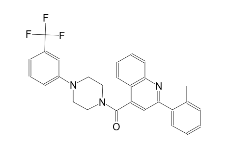 2-(2-methylphenyl)-4-({4-[3-(trifluoromethyl)phenyl]-1-piperazinyl}carbonyl)quinoline