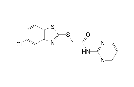 2-[(5-chloro-1,3-benzothiazol-2-yl)sulfanyl]-N-(2-pyrimidinyl)acetamide