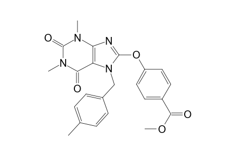 4-[2,6-diketo-1,3-dimethyl-7-(4-methylbenzyl)purin-8-yl]oxybenzoic acid methyl ester
