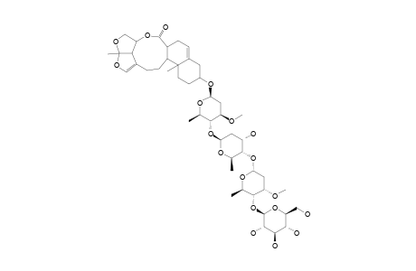 GLAUCOGENIN-C-3-O-BETA-D-GLUCOPYRANOSYL-(1->4)-ALPHA-L-CYMAROPYRANOSYL-(1->4)-ALPHA-D-DIGITOXOPYRANOSYL-(1->4)-BETA-D-OLEANDROPYRANOSIDE