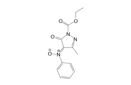 1-(Ethoxycarbonyl)-3-methyl-4-(phenylimino-N-oxide)-1H-pyrazol-5(4H)-one