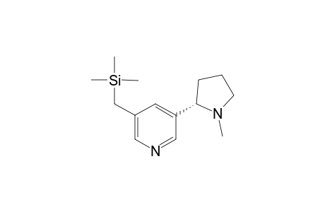 3-((S)-1'-Methyl-pyrrolidin-2'-yl)-5-trimethylsilanylmethyl-pyridine