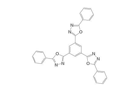 2-[3,5-bis(5-phenyl-1,3,4-oxadiazol-2-yl)phenyl]-5-phenyl-1,3,4-oxadiazole