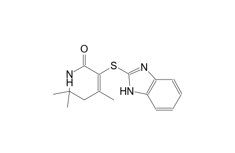 3-(1H-benzimidazol-2-ylsulfanyl)-4,6,6-trimethyl-5,6-dihydro-2(1H)-pyridinone
