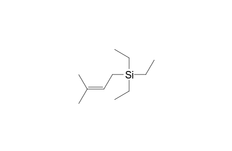 Triethyl(3-methylbut-2-enyl)silane