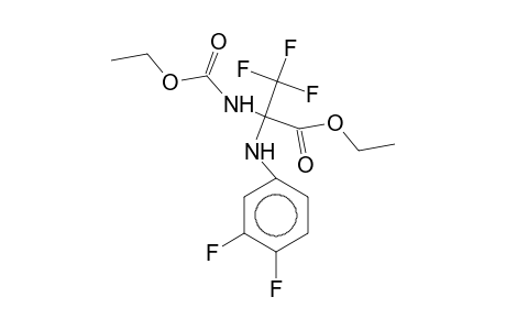 Ethyl 2-(3,4-difluoroanilino)-2-(ethoxycarbonylamino)-3,3,3-trifluoropropionate