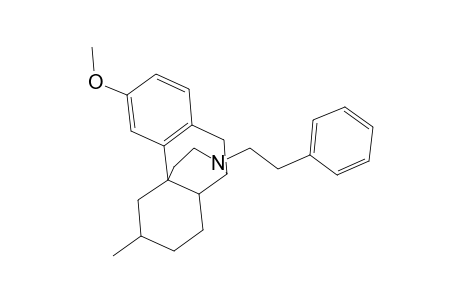 Morphinan, 3-methoxy-6-methyl-17-(2-phenylethyl)-, (6.alpha.)-