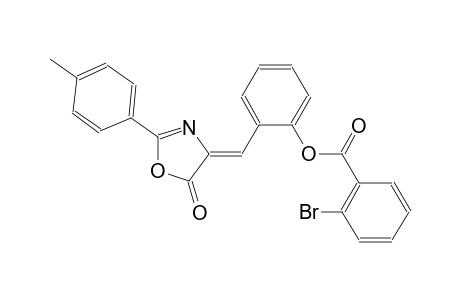benzoic acid, 2-bromo-, 2-[(Z)-(2-(4-methylphenyl)-5-oxo-4(5H)-oxazolylidene)methyl]phenyl ester
