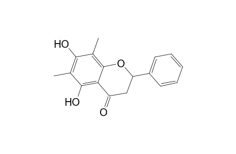 5,7-Dihydroxy-6,8-dimethyl-2-phenyl-2,3-dihydrobenzopyran-4-one
