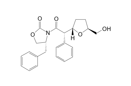 4-Benzyl-3-[(2'S)-2'-phenyl-2'-(5"-hydroxymethyl-tetrahydrofuran-2"-yl])-acetyl]-1,3-oxazolidin-2-one