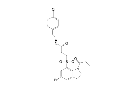 propanamide, 3-[[5-bromo-2,3-dihydro-1-(1-oxopropyl)-1H-indol-7-yl]sulfonyl]-N-[2-(4-chlorophenyl)ethyl]-