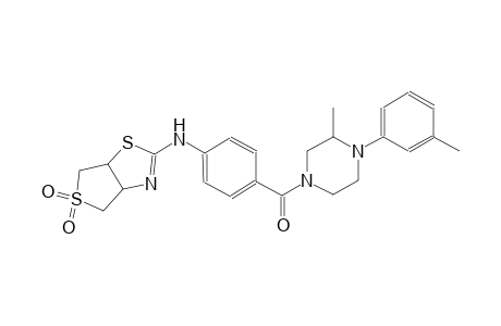 thieno[3,4-d]thiazol-2-amine, 3a,4,6,6a-tetrahydro-N-[4-[[3-methyl-4-(3-methylphenyl)-1-piperazinyl]carbonyl]phenyl]-, 5,5-dioxide