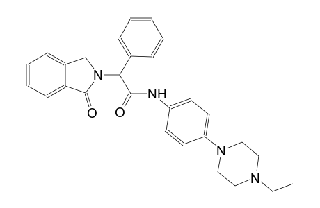 1H-isoindole-2-acetamide, N-[4-(4-ethyl-1-piperazinyl)phenyl]-2,3-dihydro-1-oxo-alpha-phenyl-, (alpha~2~R)-