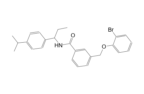 3-[(2-bromophenoxy)methyl]-N-[1-(4-isopropylphenyl)propyl]benzamide