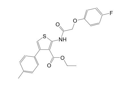 3-thiophenecarboxylic acid, 2-[[(4-fluorophenoxy)acetyl]amino]-4-(4-methylphenyl)-, ethyl ester