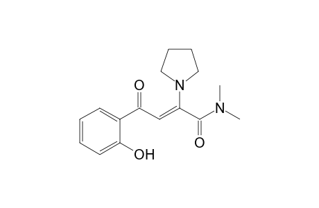 N,N-Dimethyl-3-(2-hydroxybenzoyl)-2-pyrrolidinoacrylamide