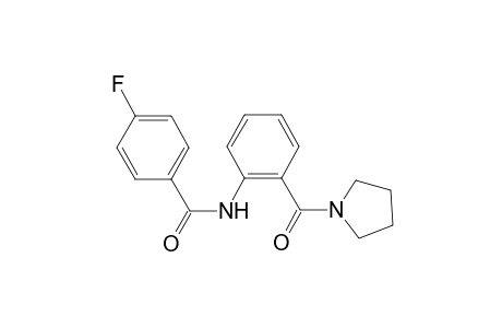 4-Fluoro-N-[2-(pyrrolidine-1-carbonyl)-phenyl]-benzamide