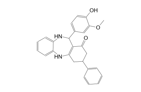 11-(4-hydroxy-3-methoxyphenyl)-3-phenyl-2,3,4,5,10,11-hexahydro-1H-dibenzo[b,e][1,4]diazepin-1-one