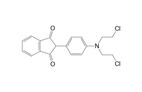 2-[4-[bis(2-chloroethyl)amino]phenyl]indane-1,3-quinone