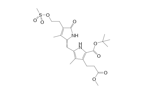 5'-tert-Butoxycarbonyl-1,5-dihydro-3,3'-dimethyl-4-[2-(methylsulfonyloxy)ethyl]-5-oxo-2,2'-pyrromethen-4'-propionic acid-methylester
