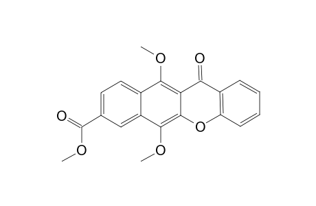 12- and 9-Carbomethoxy-6,11-dimethoxy-5-oxoxntho[3,2-g]naphthalene
