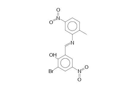 2-Bromo-6-{[(2-methyl-5-nitrophenyl)imino]methyl}-4-nitrophenol