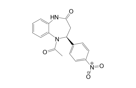(4S)-5-Acetyl-4-(4-nitrophenyl)-4,5-dihydro-1H-[1,5]benzodiazepin-2(3H)-one