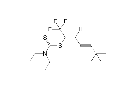 Z-1,1,1-TRIFLUORO-2-(N,N-DIETHYLTHIOCARBAMOYLTHIO)-6,6-DIMETHYL-2-HEPTEN-4-YNE