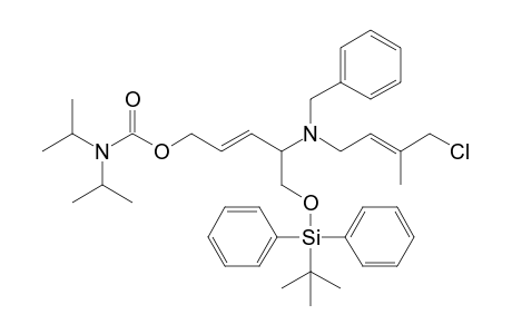 4-[Benzyl-(4'-chloro-3'-methyl-2'-butenyl)amino]-5-[(t-butyldiphenylsilyl)oxy]-2-pentenyl Diisopropylcarbamate