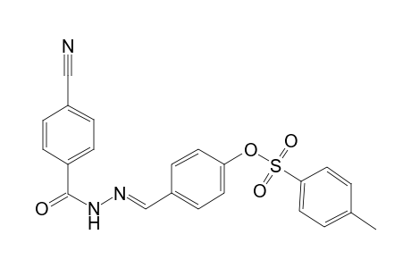 4-{[2-(4-cyanobenzoyl)hydrazono]methyl}phenyl 4-methylbenzenesulfonate