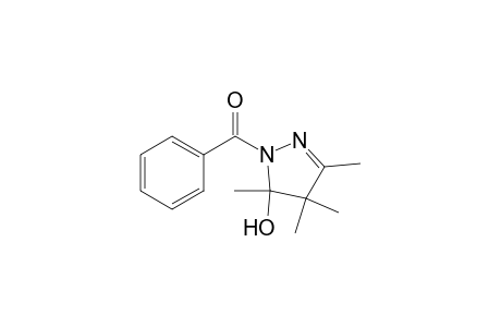1H-Pyrazol-5-ol, 1-benzoyl-4,5-dihydro-3,4,4,5-tetramethyl-