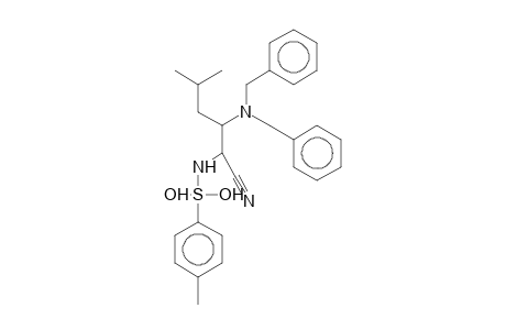 HEXANOIC ACID NITRILE, 3-(DIBENZYLAMINO)-5-METHYL-2-(p-TOSYLAMINO)-