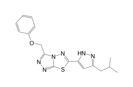 [1,2,4]triazolo[3,4-b][1,3,4]thiadiazole, 6-[3-(2-methylpropyl)-1H-pyrazol-5-yl]-3-(phenoxymethyl)-