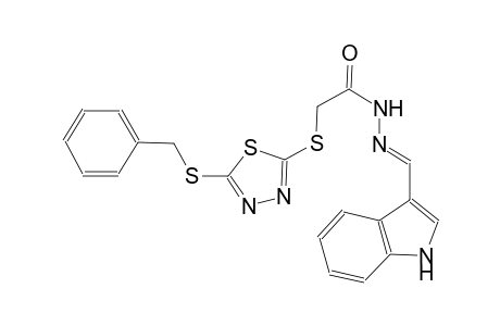 2-{[5-(benzylsulfanyl)-1,3,4-thiadiazol-2-yl]sulfanyl}-N'-[(E)-1H-indol-3-ylmethylidene]acetohydrazide