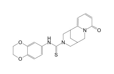(1R,9R)-N-(2,3-dihydro-1,4-benzodioxin-6-yl)-6-oxo-7,11-diazatricyclo[7.3.1.0~2,7~]trideca-2,4-diene-11-carbothioamide