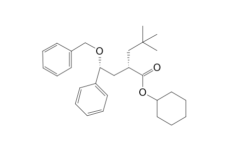 (2S)-2-[(2R)-2-benzoxy-2-phenyl-ethyl]-4,4-dimethyl-valeric acid cyclohexyl ester