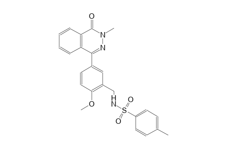 N-[2-methoxy-5-(3-methyl-4-oxo-3,4-dihydro-1-phthalazinyl)benzyl]-4-methylbenzenesulfonamide
