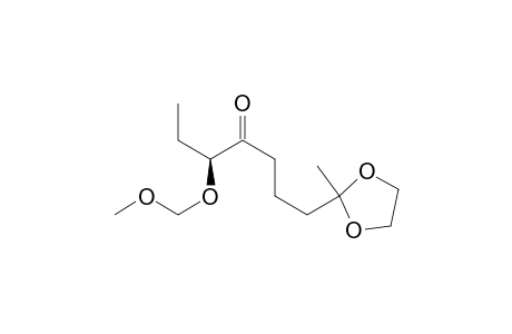 4-Heptanone, 5-(methoxymethoxy)-1-(2-methyl-1,3-dioxolan-2-yl)-, (S)-