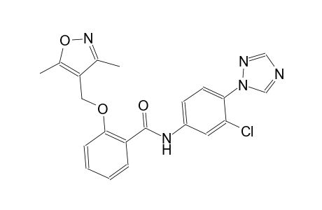 benzamide, N-[3-chloro-4-(1H-1,2,4-triazol-1-yl)phenyl]-2-[(3,5-dimethyl-4-isoxazolyl)methoxy]-