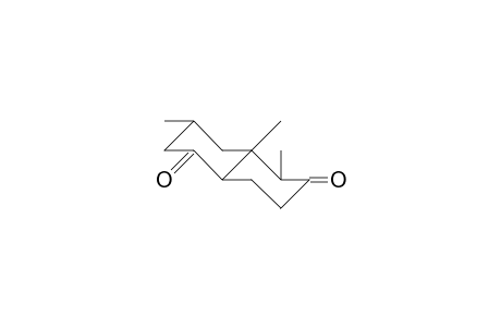 4,6,7-Trimethyl-bicyclo(4.4.0)decane-2,8-dione isomer A