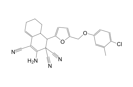 2-amino-4-{5-[(4-chloro-3-methylphenoxy)methyl]-2-furyl}-4a,5,6,7-tetrahydro-1,3,3(4H)-naphthalenetricarbonitrile