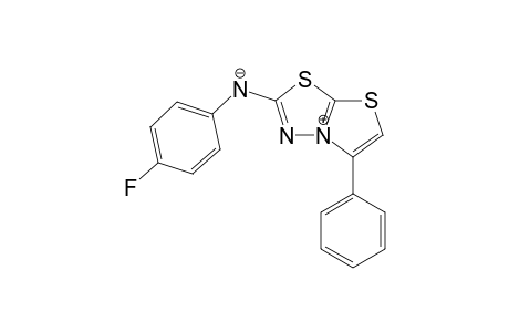 5-Phenylthiazolo[2,3-b]-1,3,4-thiadiazol-4-ium-2-(4-fluorophenyl)aminide