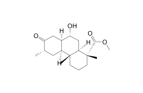 (1R,4aR,4bS,6S,8aR,9R,10aR)-9-hydroxy-1,4a,6-trimethyl-7-oxo-3,4,4b,5,6,8,8a,9,10,10a-decahydro-2H-phenanthrene-1-carboxylic acid methyl ester