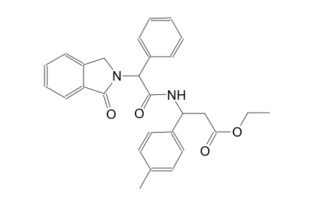 benzenepropanoic acid, beta-[[(1,3-dihydro-1-oxo-2H-isoindol-2-yl)phenylacetyl]amino]-4-methyl-, ethyl ester