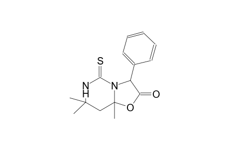 5H-oxazolo[3,2-c]pyrimidin-2(3H)-one, tetrahydro-7,7,8a-trimethyl-3-phenyl-5-thioxo-