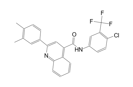 N-[4-chloro-3-(trifluoromethyl)phenyl]-2-(3,4-dimethylphenyl)-4-quinolinecarboxamide